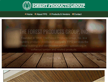 Tablet Screenshot of forestproductsgroup.com